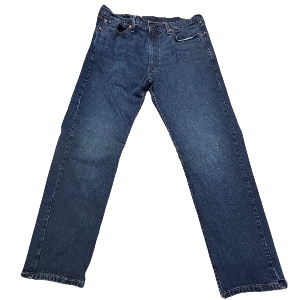 Mens Levis Strauss 505 Jeans Denim Dark Wash Mens 38×32 EUC